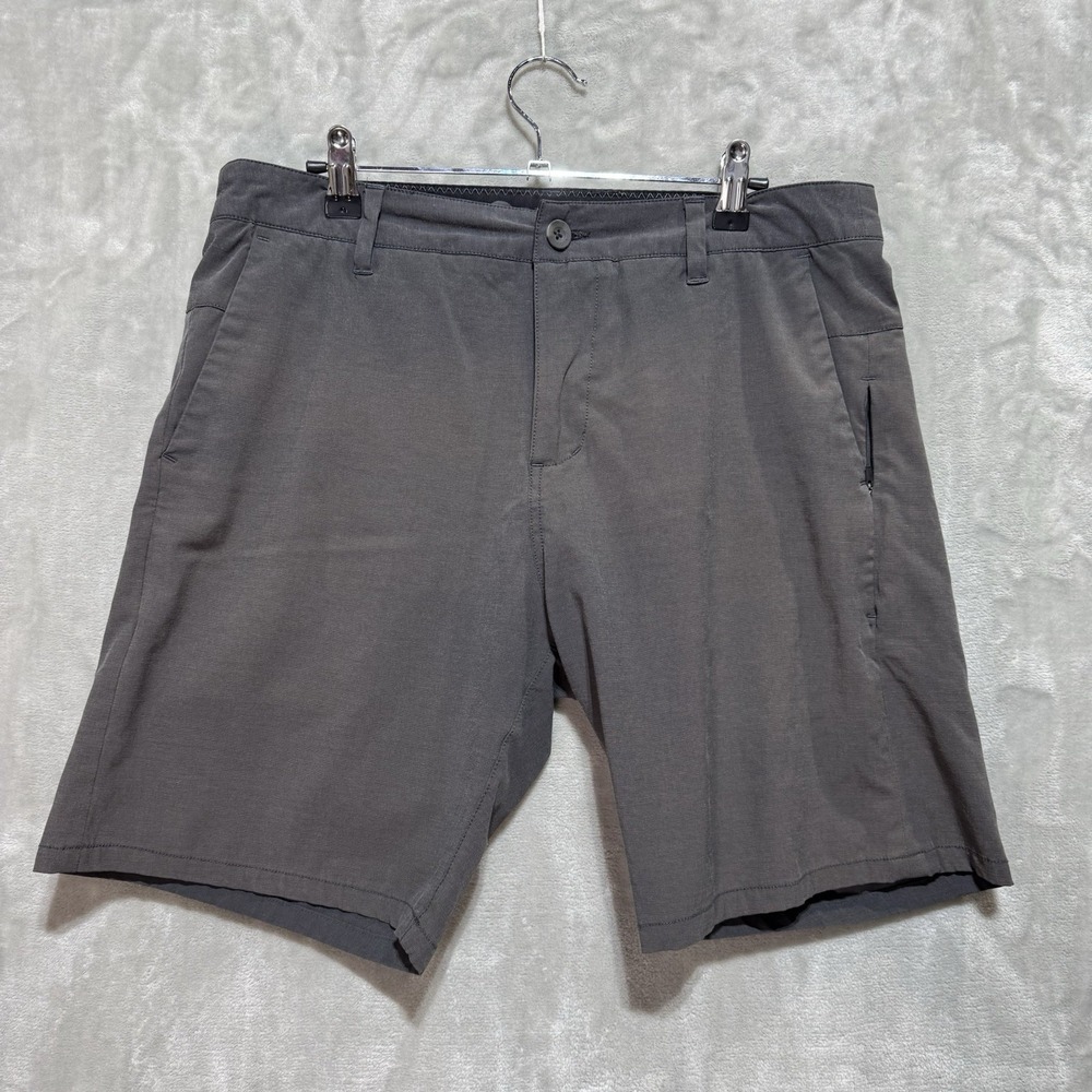 Vuori Chino Shorts Men 34W Gray Everyday Wear Casual Performance Comfort Outdoor